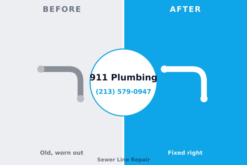 Before and after: plumbing repair Woodstock, IL